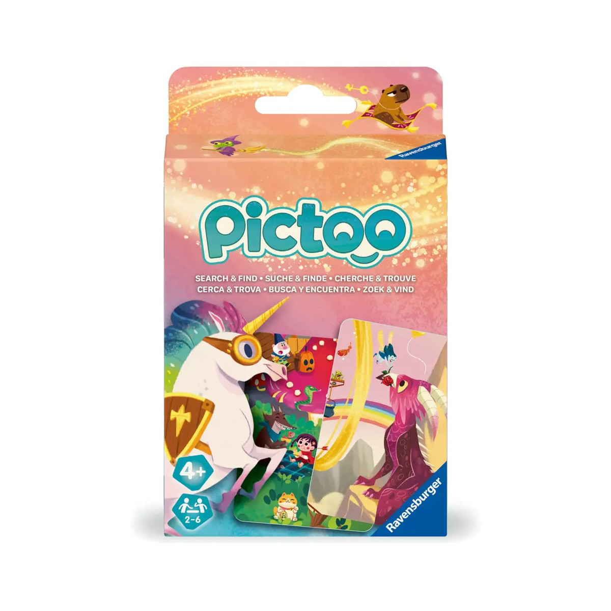 Ravensburger 23480 - Pictoo Fantasy Kartenspiel -  Schnelles Karten-Suchspiel für Kinder ab 4 Jahren, Familienspiel fü