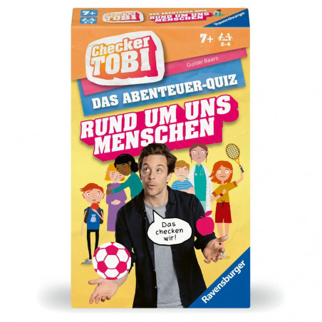 Ravensburger 22493 - Checker Tobi Rund um uns Menschen - Das Abenteuerquiz für Kinder ab 7 Jahren, Quiz & Mitmachspiel