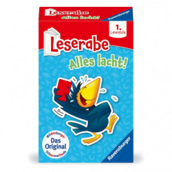 Ravensburger 23496 - Leserabe - Alles lacht - Kartenspiel zum Lesen lernen mit Spaß – 1. Klasse, für Kinder ab 6 Jahre
