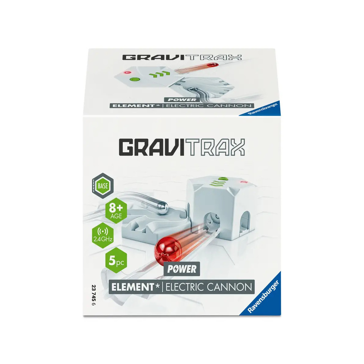 Ravensburger GraviTrax POWER Element Electric Cannon 23745 - elektronische Erweiterung für deine Kugelbahn - Murmelbah