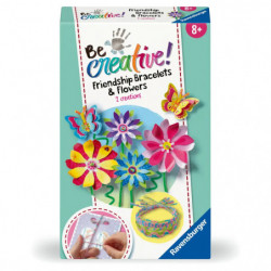 Ravensburger BeCreative 23963 Freundschaftsbändchen & Blumen Bastelset, DIY für Kinder ab 8 Jahren