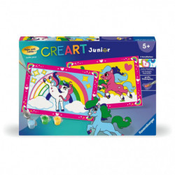 Ravensburger CreArt - Malen nach Zahlen 23983 - Zauberponys mit Regenbogen - ab 5 Jahren