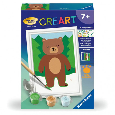 Ravensburger CreArt - Malen nach Zahlen 23987 - Kleiner Bär - ab 7 Jahren
