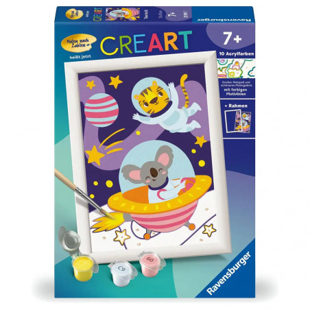 Ravensburger CreArt - Malen nach Zahlen 23991 - Tiere im All - ab 7 Jahren