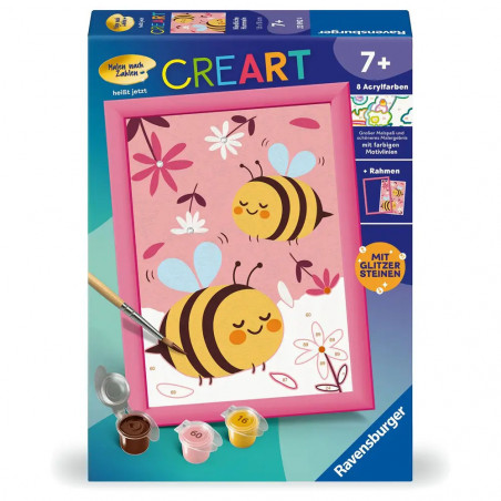Ravensburger CreArt - Malen nach Zahlen 23992 -  Niedliche Hummeln - ab 7 Jahren