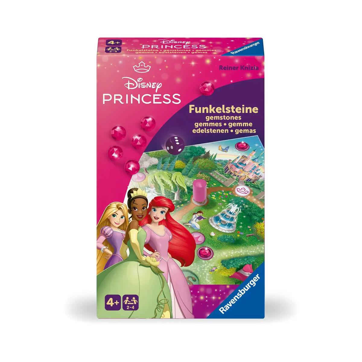 Ravensburger 24708 - Disney Princess Funkelsteine - Lauf- und Sammelspiel für 2 bis 4 Kinder ab 4 Jahren