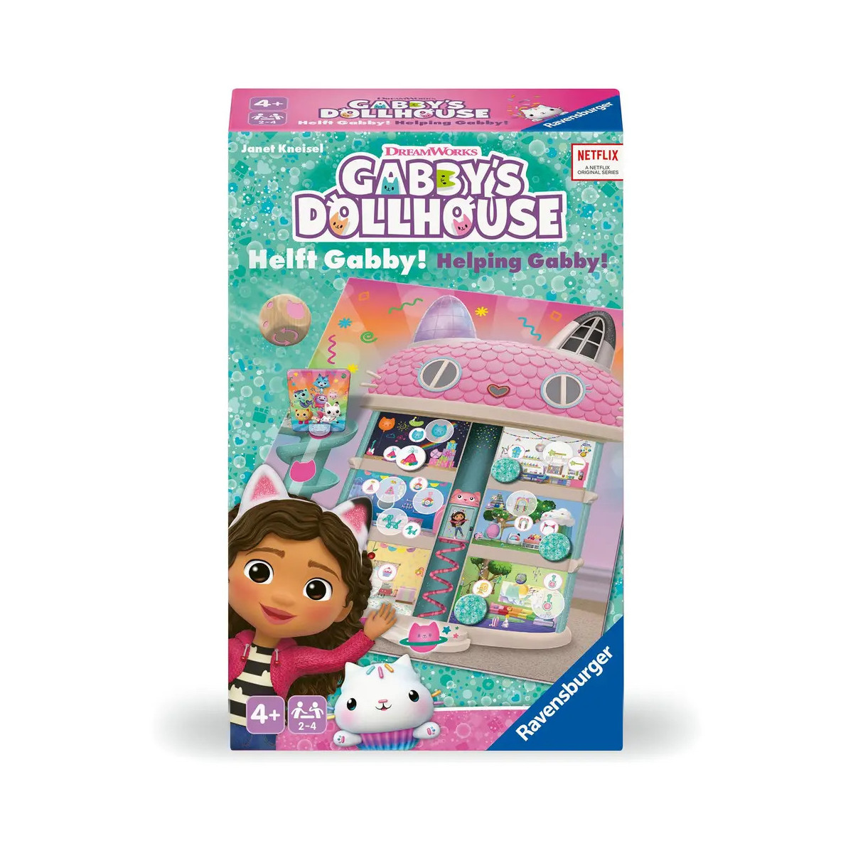 Ravensburger 24724 - Gabby  ´ s Dollhouse - Helft Gabby! - Mitbringspiel für 2-4 Spieler ab 4 Jahren mit Gabby und ihr