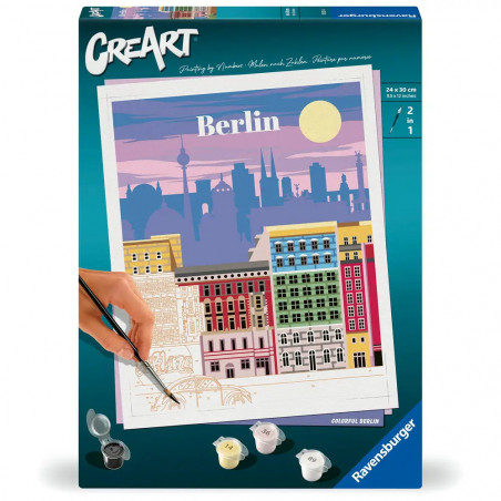 Ravensburger CreArt - Malen nach Zahlen 25521 - Farbenfrohes Berlin - ab 12 Jahren