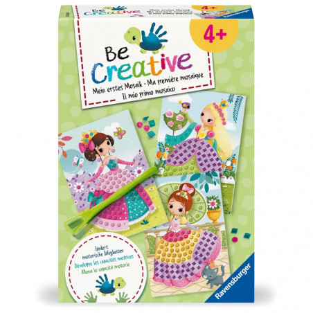 Ravensburger 25533 BeCreative Bastelset Mosaik Prinzessinnen, DIY für Kinder ab 4 Jahren