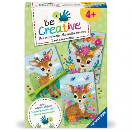 Ravensburger 25534 BeCreative Bastelset Mosaik Mein Bambi, DIY für Kinder ab 4 Jahren