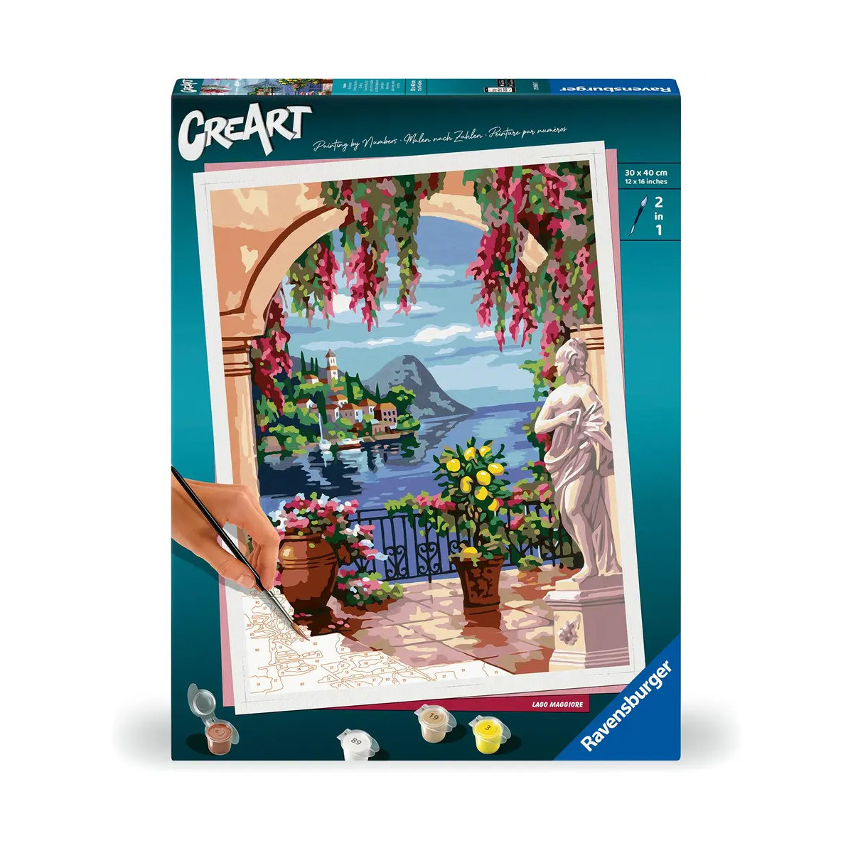 Ravensburger CreArt - Malen nach Zahlen 25963 - Lago Maggiore - ab 14 Jahren