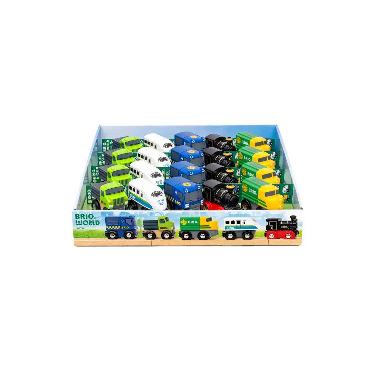 BRIO World – 36034 Mini-Züge & -Fahrzeuge | Spielzeugloks, LKW & Autos für Kinder ab 3 Jahren