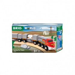 BRIO World – 36089 Trains of the World Santa Fe Zug | Spielzeugzug für Kinder ab 3 Jahren