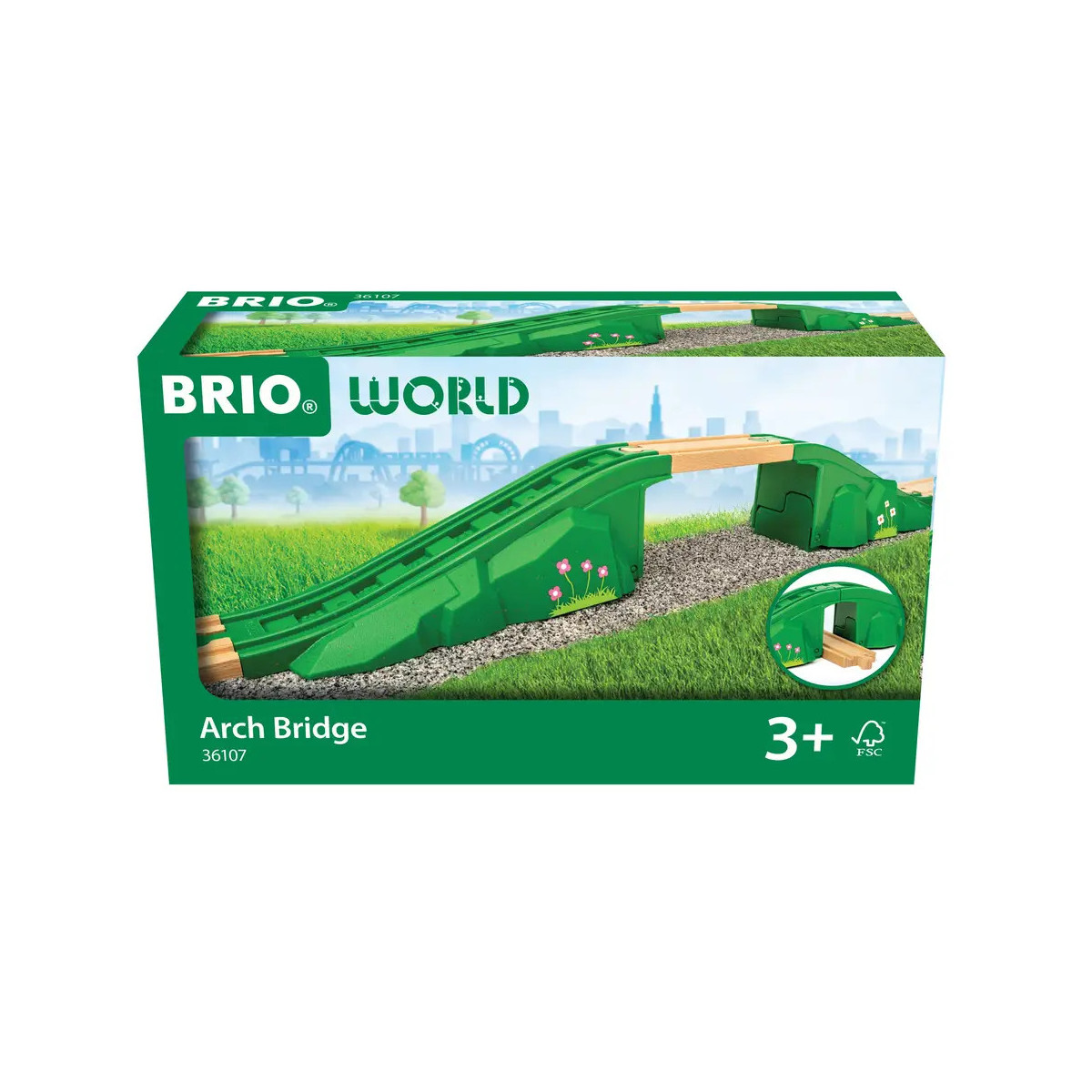 BRIO World - 36107 Modulare Brücke | Zugset-Zubehör für Kinder ab 3 Jahren