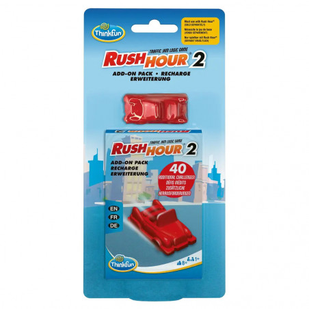 ThinkFun - 76614 - Rush Hour 2 - Erweiterung für das original Rush Hour. Mit neuen Herausforderungen für Jungen und Mä