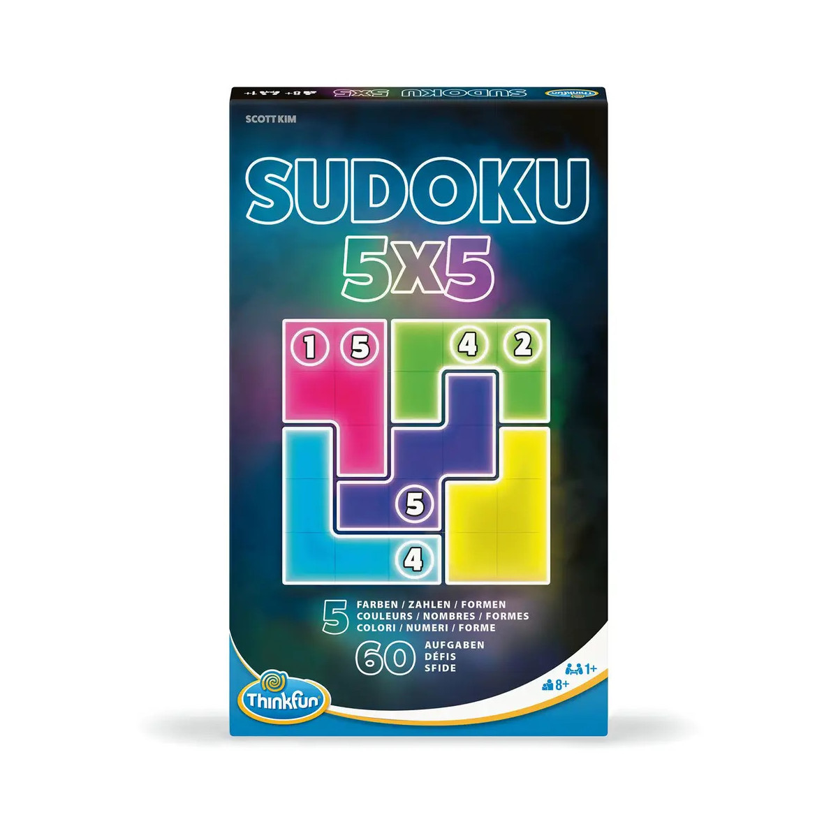 ThinkFun - 76634 - Sudoku 5x5 - Das magnetische Reise-Knobelspiel. Perfekt für die Reise und als Geschenk!