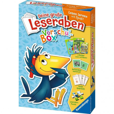 Deine große Leseraben Vorschul-Box - lesen lernen mit Spaß - Erstlesebücher, Spiele, Sticker und vieles mehr