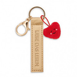 Schlüsselanhänger   Liebe das Leben   Herz