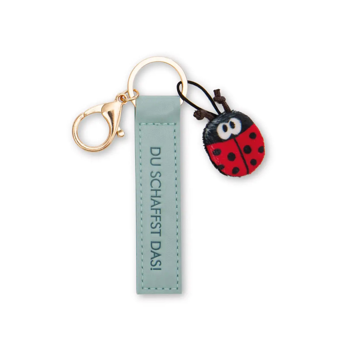 Schlüsselanhänger   Du schaffst das!   Marienkäfer