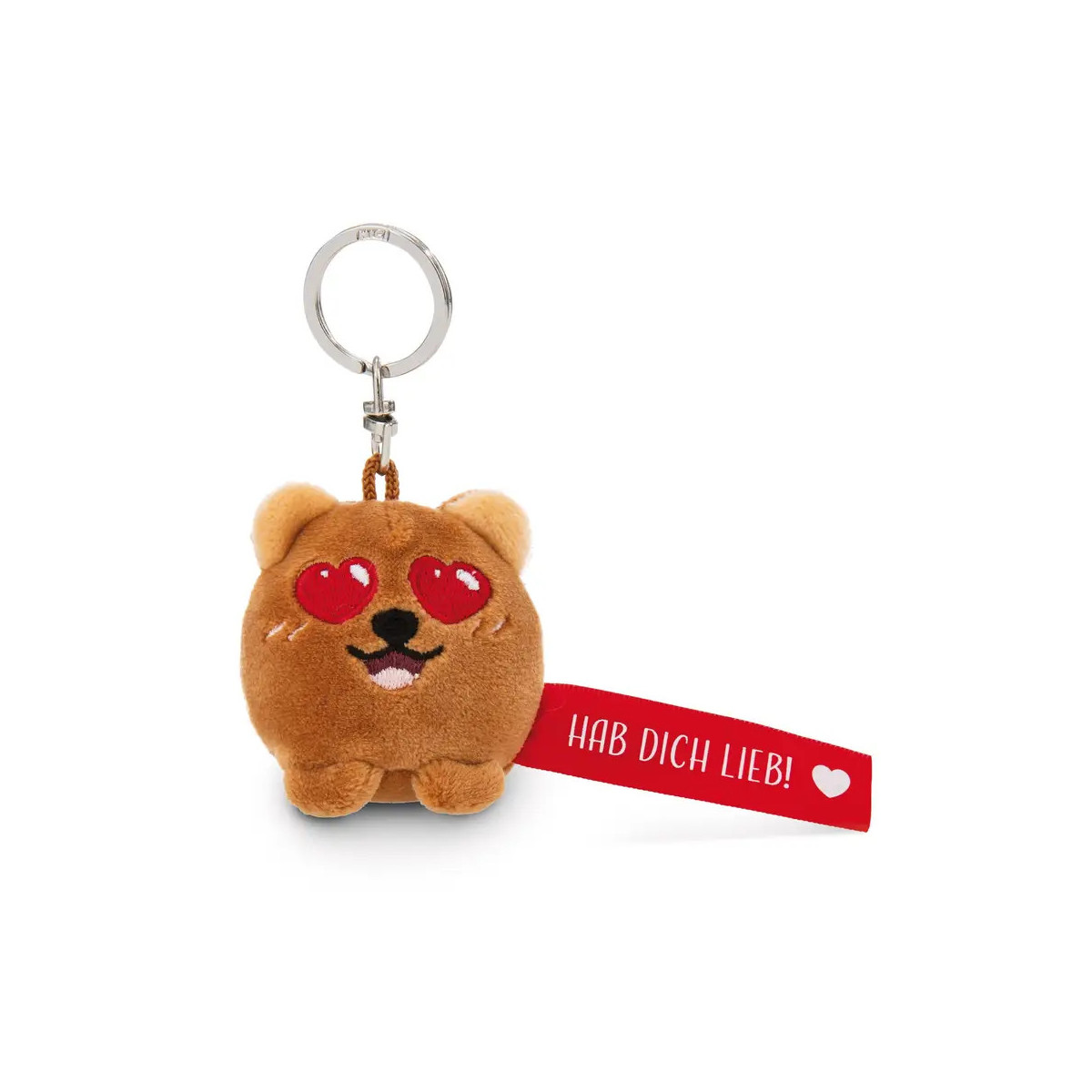 Schlüsselanhänger Bär „Hab dich lieb!