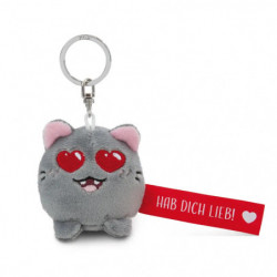 Schlüsselanhänger Katze   Hab dich lieb!