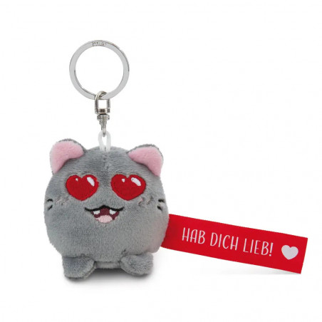 Schlüsselanhänger Katze   Hab dich lieb!