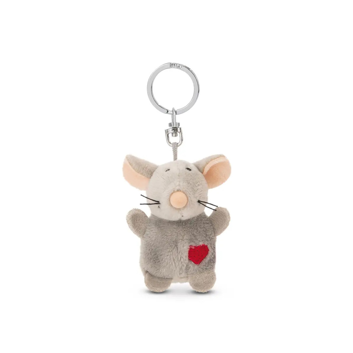 Schlüsselanhänger Maus mit Herz