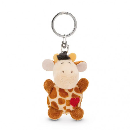 Schlüsselanhänger Giraffe mit Herz 5cm an Header Karte