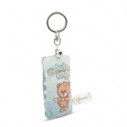 Schlüsselanhänger Mini Plüschkissen   Schutzengel   m. Glöckchen