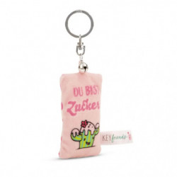 Schlüsselanhänger Mini Plüschkissen   Du bist Zucker!   m. Glöckchen