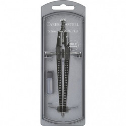 Faber-Castell Zirkel Schnellverstellzirkel GRIP schw.