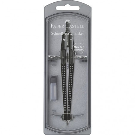 Faber-Castell Zirkel Schnellverstellzirkel GRIP schw.
