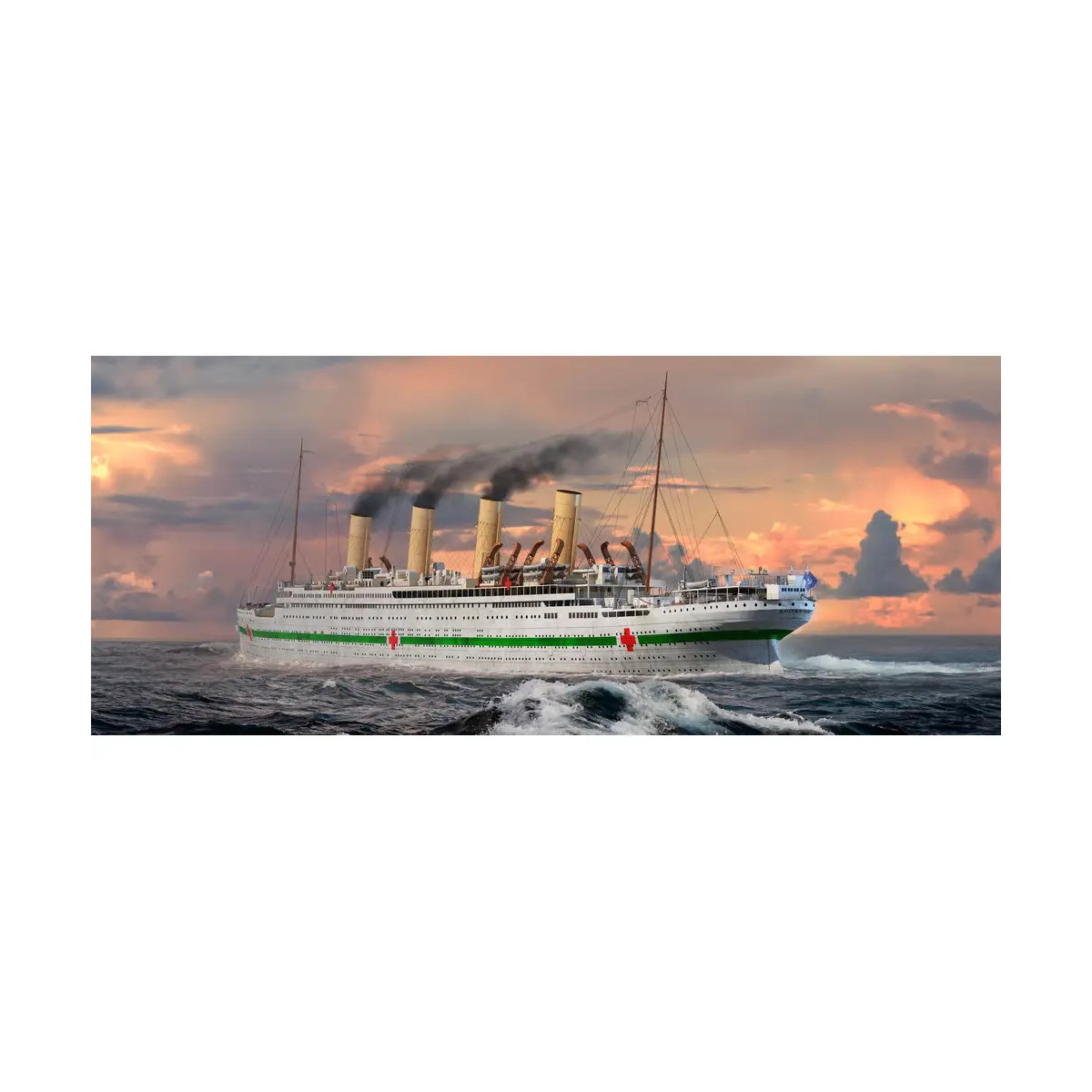 HOBBYBOSS 1 700 HMS Britanic. Plastikmodellbausatz eines britischen Ozean-Dampfers, Schwesterschiff der berühmten Tita