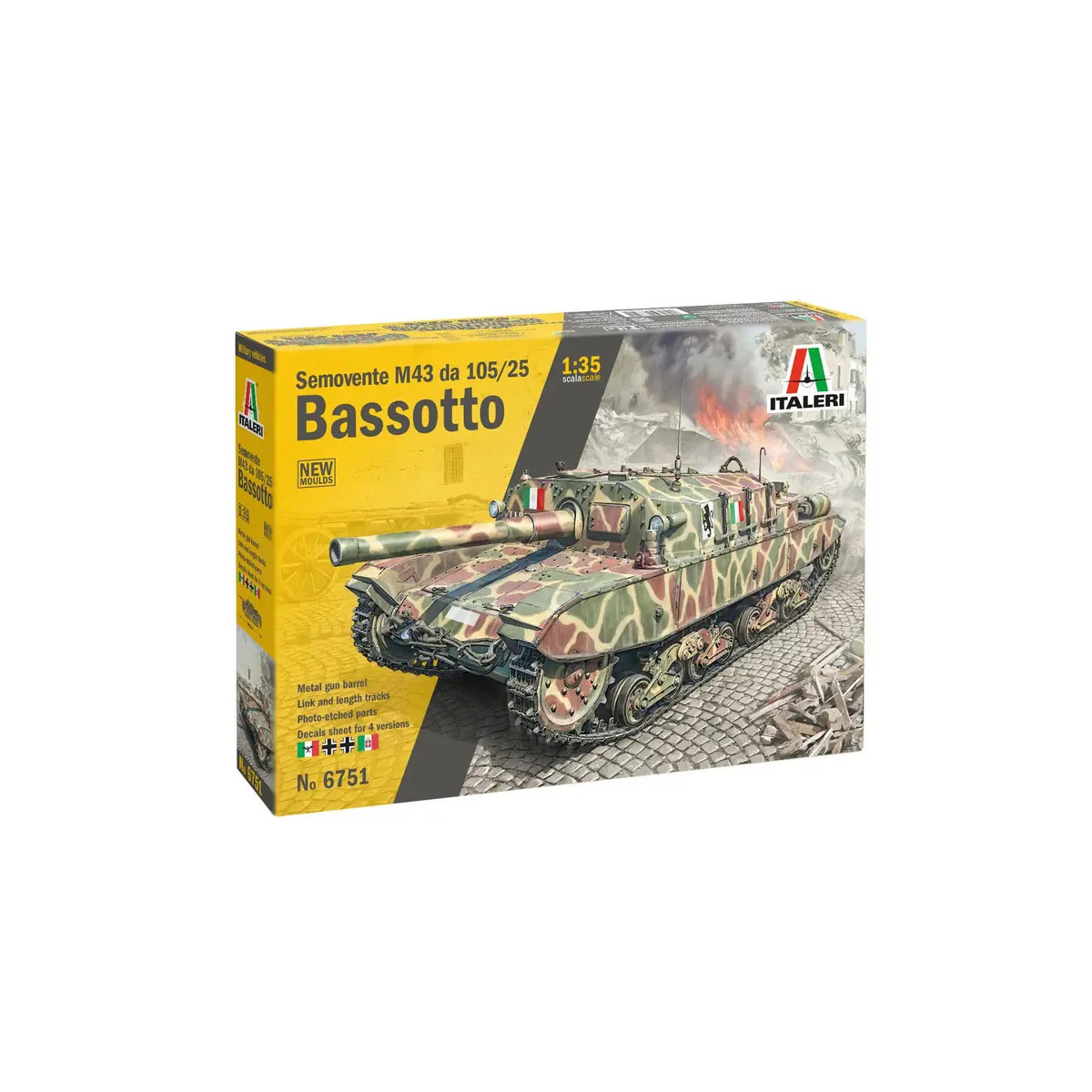 ITALERI 1:35 Semovente M43 Basotto