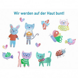 Bunte Metallic-Tattoos