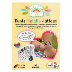 Lovely Planet Bunte Metallic-Tattoos