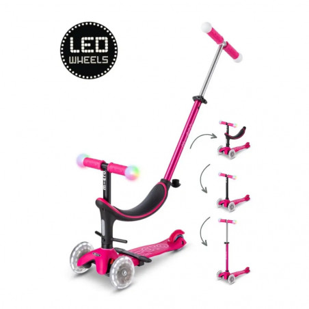 Micro Mobility - mini2grow deluxe magic LED pink