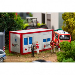 H0 Bürocontainer Polizei und DRK