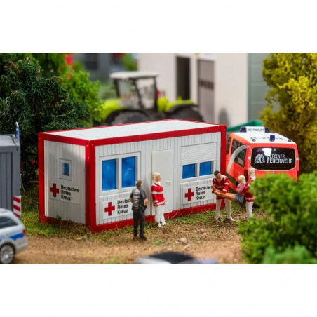 H0 Bürocontainer Polizei und DRK