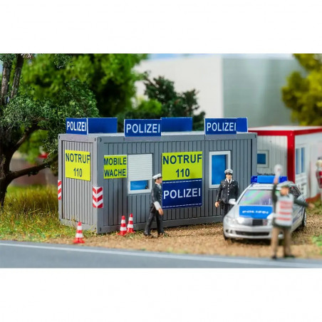 H0 Bürocontainer Polizei und DRK