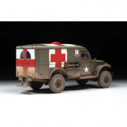 ZVEZDA 1 35 WC-54 Ambulance. Plastikmodellbausatz eines US-amerikanischen WWII Jeeps als Ambulanz-Fahrzeug