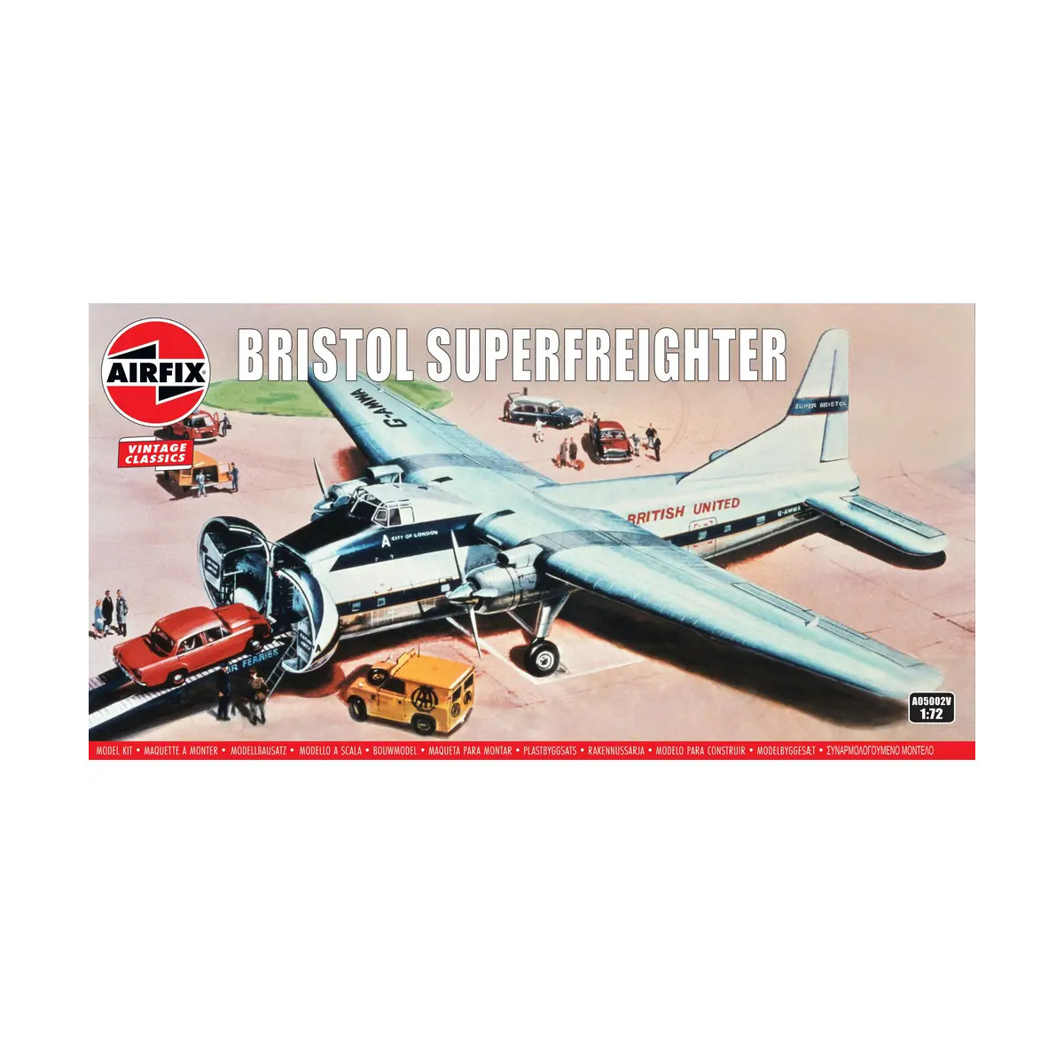 AIRFIX 1 72 Bristol Superfreighter. Plastikmodellbausatz eines britischen Großraum-Frachtflugzeugs