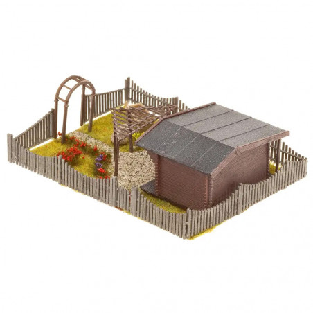 Faller - H0 - Schrebergarten mit Gartenlaube