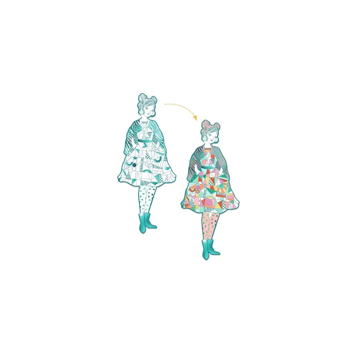 Ausmalbilder: Demoiselles Rebekka