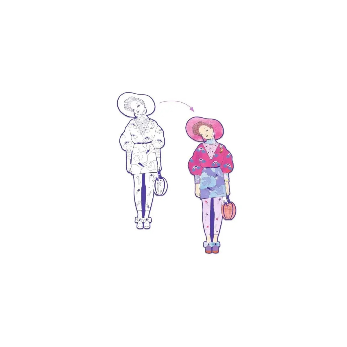 Ausmalbilder: Demoiselles Zaho
