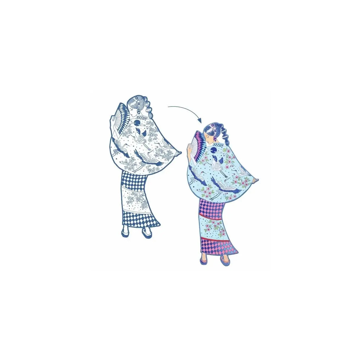 Ausmalbilder: Demoiselles Laura