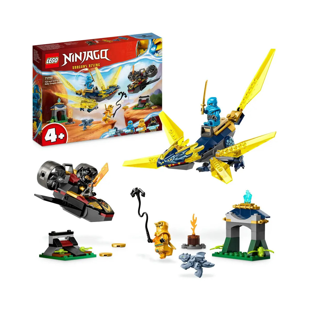 LEGO Ninjago 71798 - Duell zwischen Nya und Arins Babydrachen