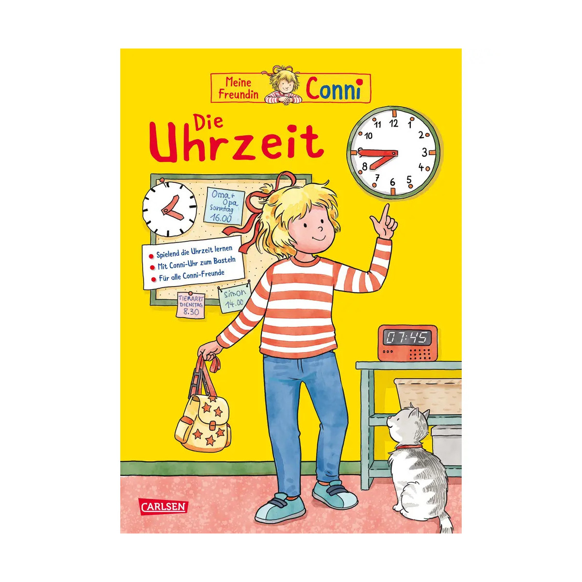 Conni Gelbe Reihe (Beschäftigungsbuch): Die Uhrzeit (Relaunch 2023)