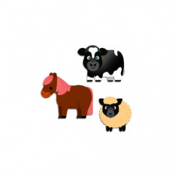 Sticker 18+: Bauernhoftiere