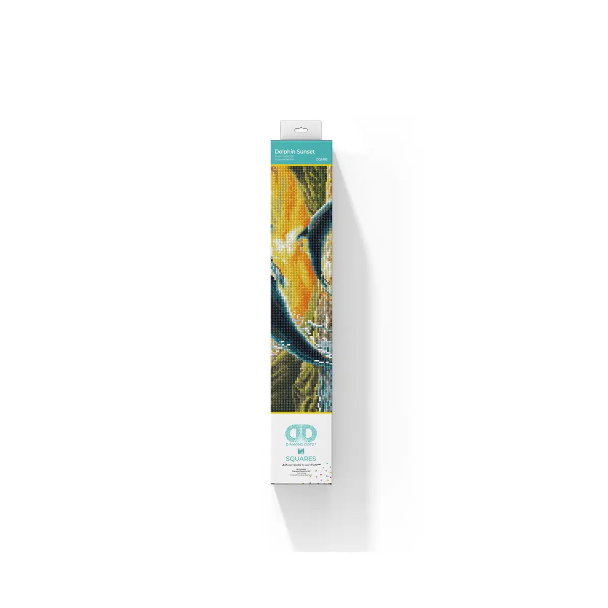 Diamond Dotz - Squares Original Diamond Painting - Dolphin Sunset 42 x 31,5 cm extra funkelnd
